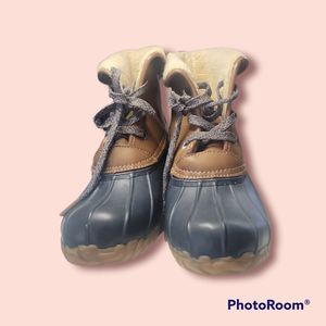 Sporto Snow Boots | Size 8 | Brown & Blue | Cozy & Durable